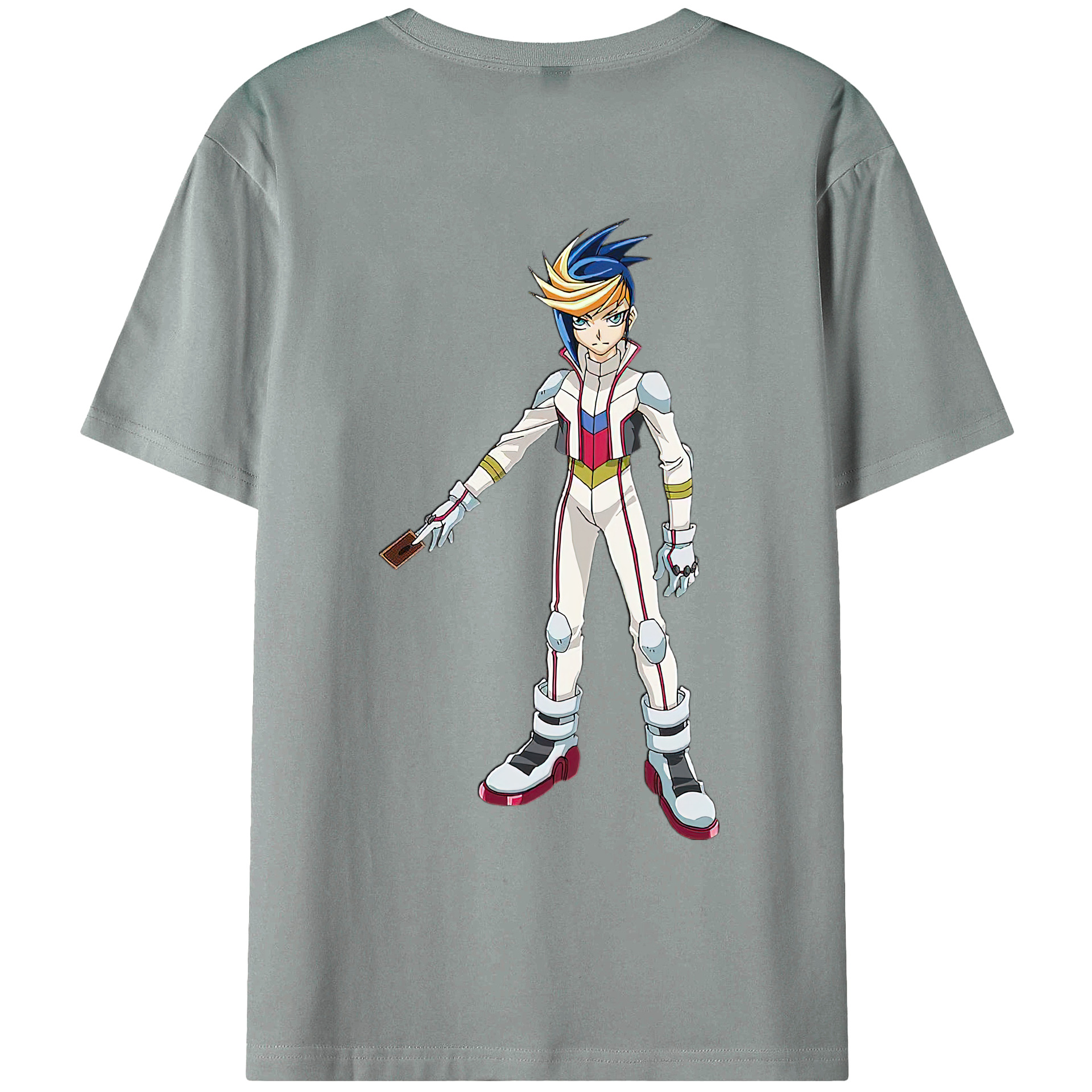 （画像用） 遊☆戯☆王 Yu-Gi-Oh! 綿100％ メンズ半袖Tシャツ（バックプリント） 通気性